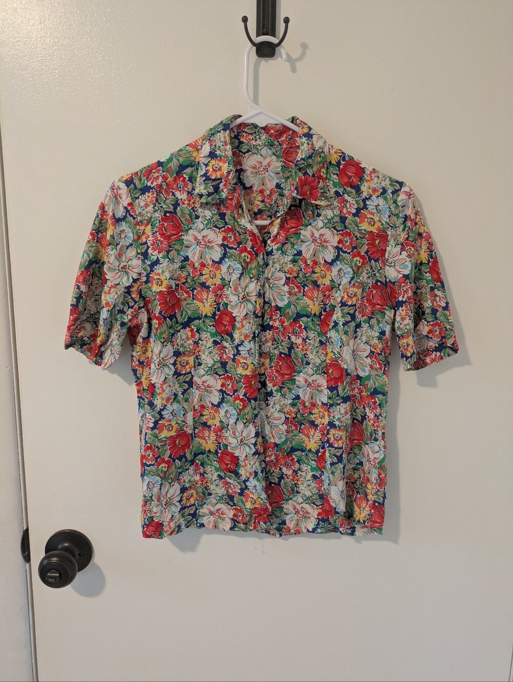 flower patern button up t
